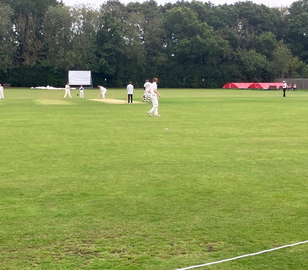 Image of a modern day cricket match at Harraton cricket ground